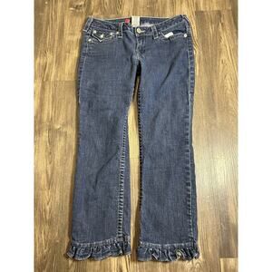 True Religion Womans Jeans Size 31 Straight 31x25 Custom Leg